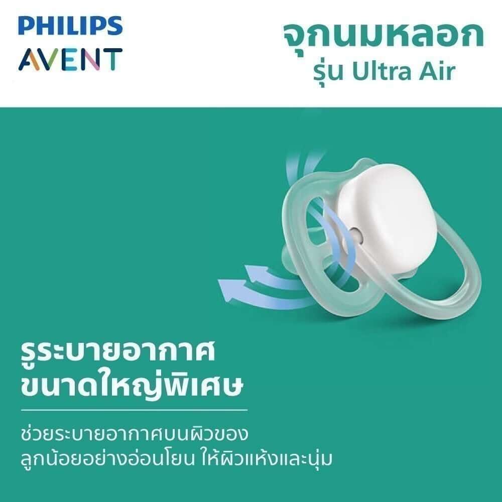 จุกหลอกAVENT 6-18M ULTRA AIR -SCF080/03